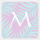 Recherche de feuille tropical autocollants Rose