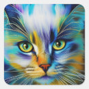 Recherche de gros chat autocollants Vert