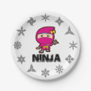Recherche de ninja assiettes Karaté
