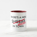 Recherche de sheriff tasses Drôle