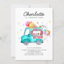 Recherche de camion crème glacée invitations Camion à glace