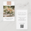 Recherche de monogramme p cartes visite Élégant