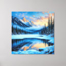 Recherche de paysage neige toiles Lac