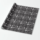 Recherche de chat gothique papier cadeau Halloween