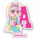 Recherche de manga fille autocollants Chibi