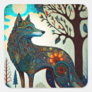 Recherche de art de loup autocollants Animaux