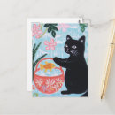Recherche de poissons de chat cartes postales Poisson rouge