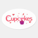 Recherche de cupcake ovales autocollants Mignon