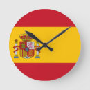 Recherche de l espagne horloges Drapeau