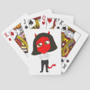 Recherche de diable rouge de jeux de cartes Cornes