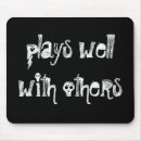 Recherche de bien fait tapis souris Noir