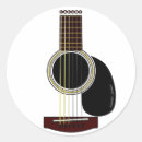 Recherche de guitare acoustique autocollants Musique
