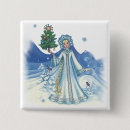 Recherche de fée de noël badges Hiver