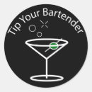 Recherche de pourboire autocollants Barman