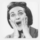 Recherche de humour femme autocollants Noir et blanc