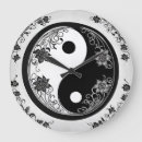 Recherche de symbole de yang de yin horloges Blanc