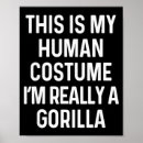 Recherche de gorille drôle posters Costume