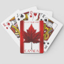Recherche de drapeau du canada jeux de cartes Feuille d'érable