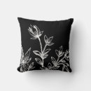 Recherche de fleurs noires coussins Floral