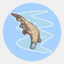 Recherche de ornithorynque autocollants Animal