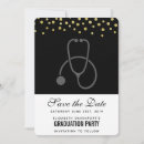 Recherche de graduation party save the dates Noir et blanc