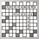 Recherche de mots croisé posters Noir