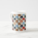 Recherche de motif de patchwork tasses Courtepointe