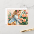 Recherche de petite fille blonde cartes postales Fleurs