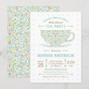 Recherche de teacup baby shower invitations Élégant