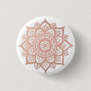 Recherche de mandala rose badges Fleur