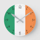Recherche de drapeau irlandais horloges Drapeau de l'irlande