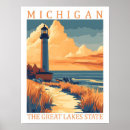 Recherche de great lakes posters Michigan