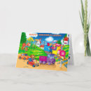 Recherche de train locomotive vœux cartes Pour enfants