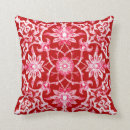 Recherche de rouge foncé coussins Rouge et blanc