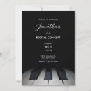 Recherche de piano invitations Moderne