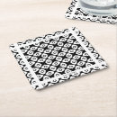 Recherche de motif noir et blanc dessous de verres Pour lui