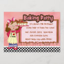 Recherche de partie de cuisson invitations Fille