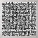 Recherche de labyrinthe posters Noir