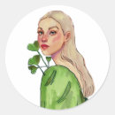 Recherche de feuille de ginkgo autocollants Illustration