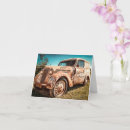 Recherche de voiture vintage vœux cartes Rouillé