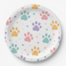 Recherche de motif coloré assiettes en papier Pour enfants