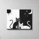 Recherche de le chat noir toiles Noir et blanc