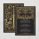Recherche de black floral invitations Gothique
