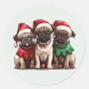 Recherche de carlin de noël autocollants Animal