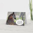 Recherche de okapi vœux cartes Girafe