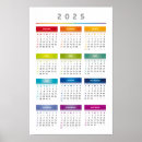 Recherche de couleurs arc en ciel calendriers Coloré