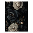 Recherche de fleurs noires et blanches posters Pour tous