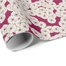Recherche de fleurs japonaises papier cadeau Blanc