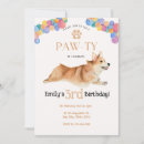 Recherche de pembroke welsh corgi invitations Fête d'anniversaire de corgi