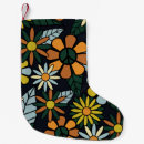 Recherche de années 70 chaussette de noël Fleur